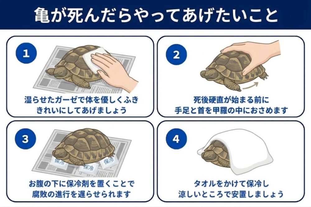 亀が死んだらやってあげたいこと