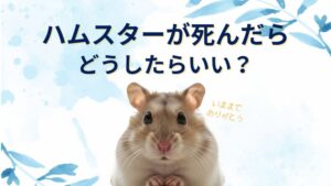 【ハムスターが死んだら】アパートならどうする？プランター葬や土葬は臭いが出てよくない？